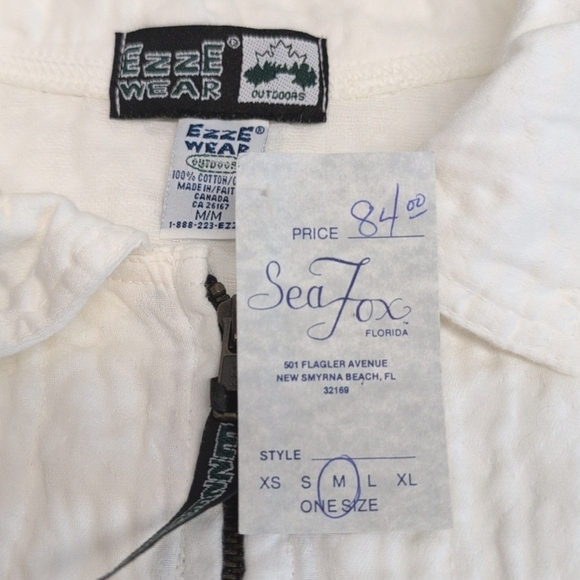 EZZEWEAR NWT Quilted 100% Cotton Light Weight Jacket Size M - Picture 6 of 8